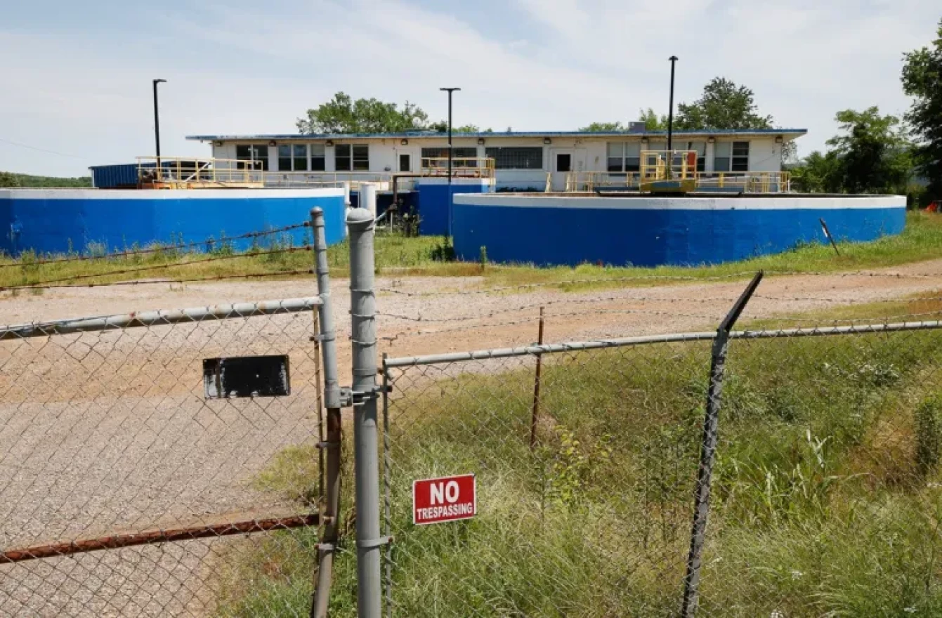 Reports show that the water treatment facility in Heavener, pictured above, did not maintain government standards after Veolia took over. Residents complained of brown water that turned their laundry black and forced residents to replace dishwashers and other appliances.